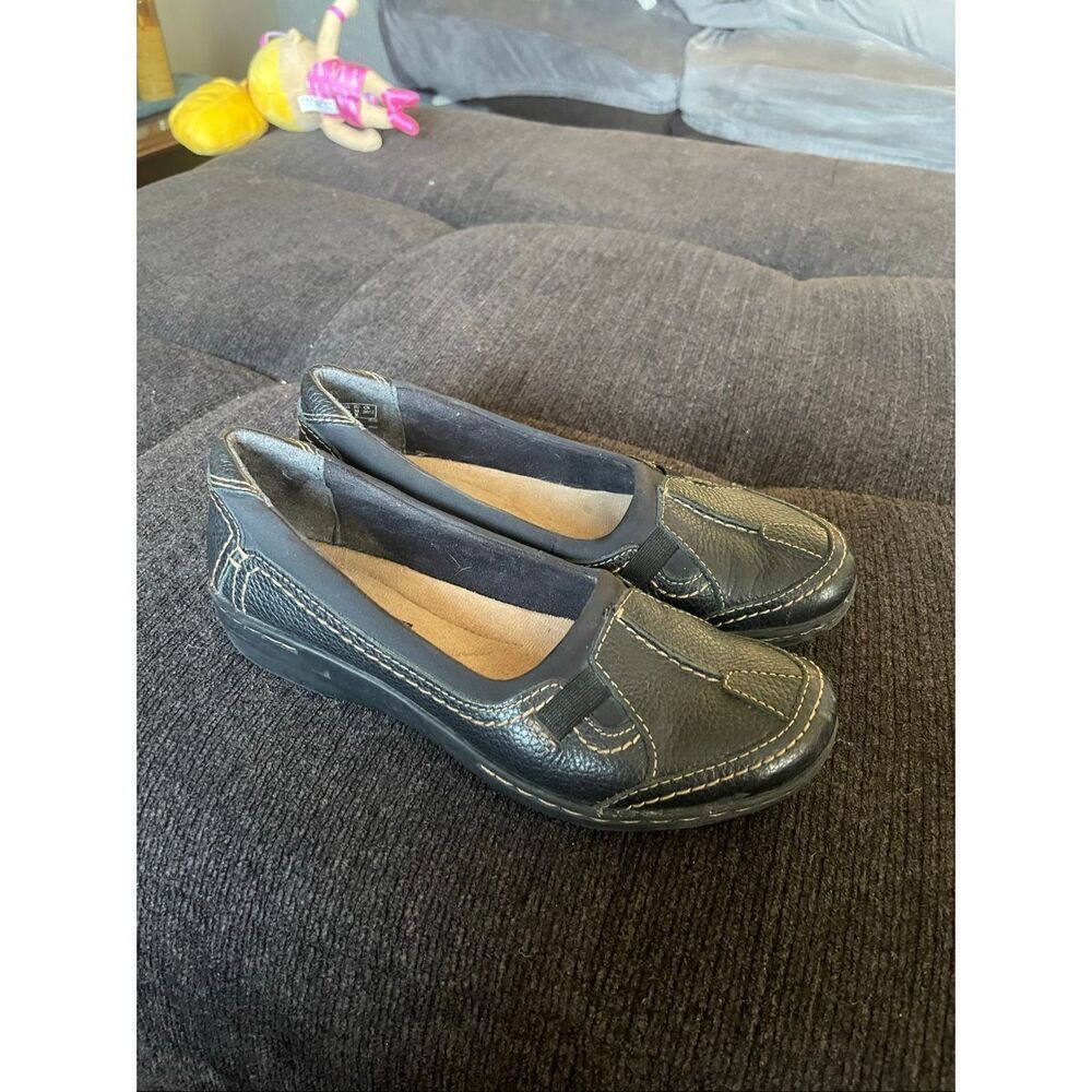 Clark's Womens Black Soft Cushion Evianna Fig Slip On Loafer Flats Size 7.5 - Picture 11 of 13